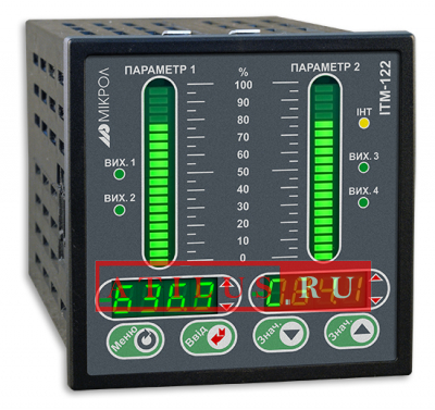 Двухканальный микропроцессорный индикатор ИТМ-122У фото 1