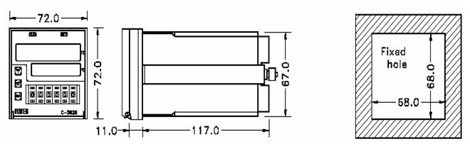 Габаритные размеры FOTEK SC-342